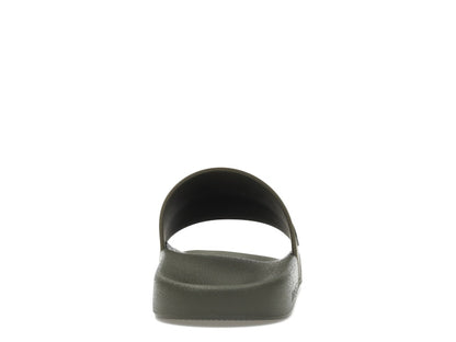 Burberry Embossed Logo Slides Dark Fern Green Black