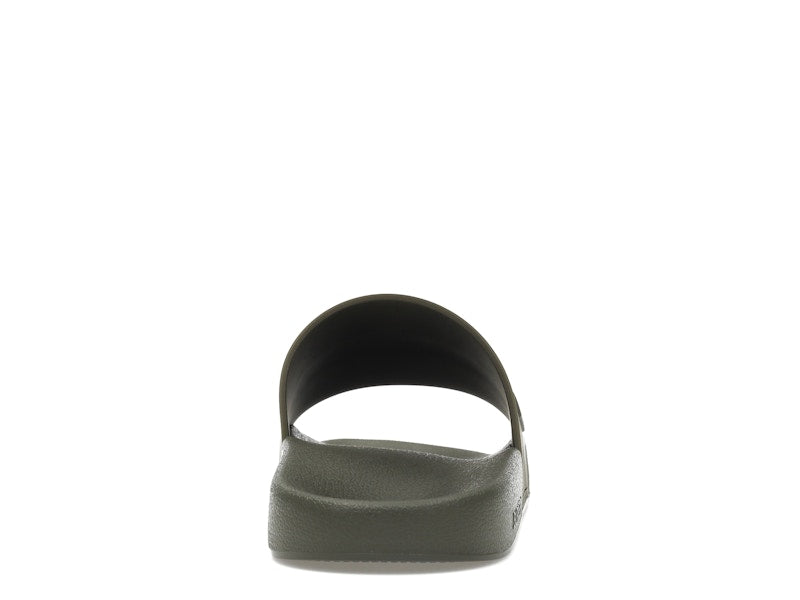 Burberry Embossed Logo Slides Dark Fern Green Black