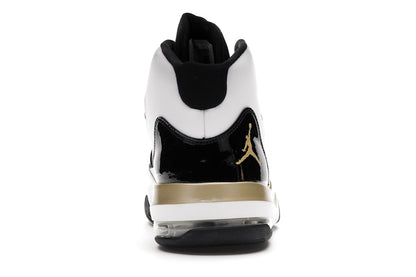 Jordan Max Aura White Metallic Gold Black