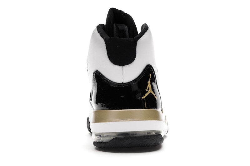 Jordan Max Aura White Metallic Gold Black
