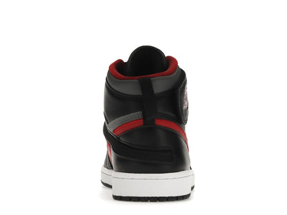 Jordan 1 High FlyEase Black Gym Red Smoke Grey