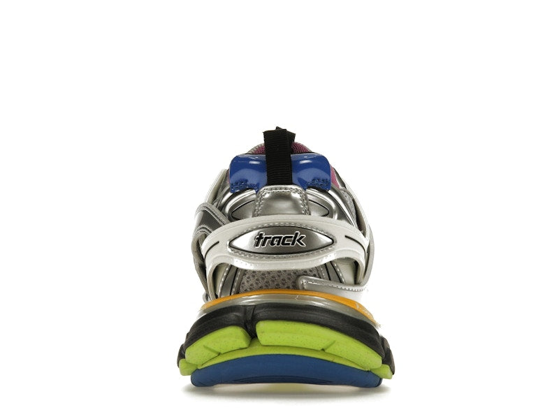 Balenciaga Track Leather Free White Silver Multi