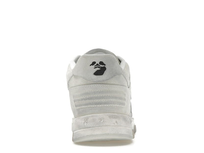 OFF-WHITE Out Of Office OOO Low Tops White Distressed