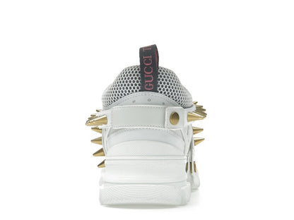 Gucci Flashtrek Chunky Leather Sneakers White Gold (Women's)