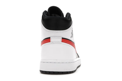 Jordan 1 Mid Black Chile Red White