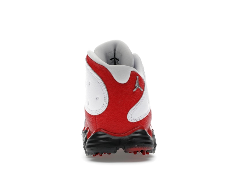 Jordan 13 Retro Golf Cleat White Red