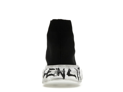 Balenciaga Speed 2.0 Graffiti Recycled Knit Black (Women's)