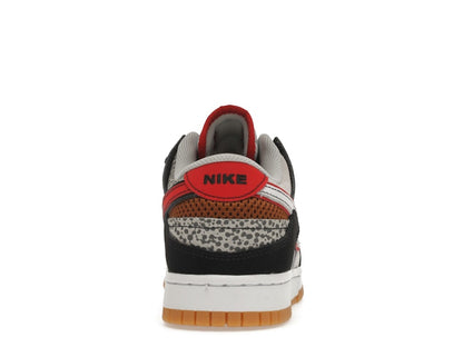Nike Dunk Low Scrap Black Grey University Red