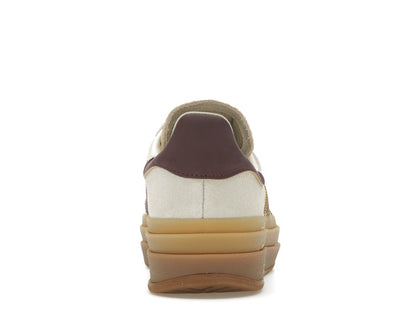 adidas Gazelle Bold Cream White Maroon (Women's)