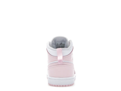 Jordan 1 Mid Pink Foam Fire Red White (PS)