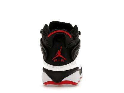 Jordan 6 Rings Black White Varsity Red