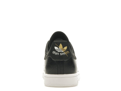 adidas Stan Smith Cracked Leather Black Gold (Women's)