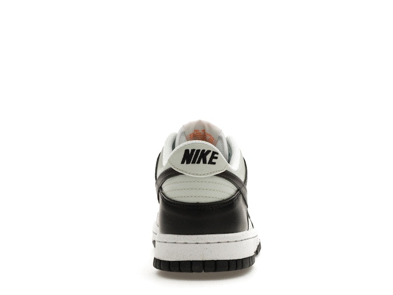 Nike Dunk Low Black Bright Mandarin Mini Swoosh (GS)