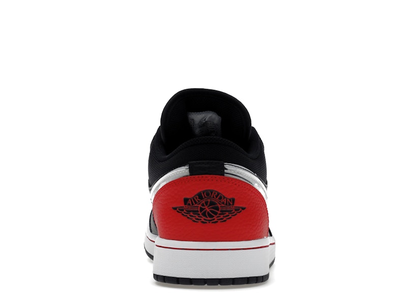 Jordan 1 Low Brushstroke Swoosh Black