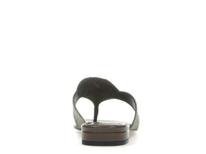 Gucci Blondie Thong Canvas Sandals Ebony (Women's)