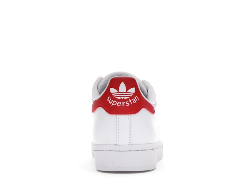 adidas Superstan White Scarlet