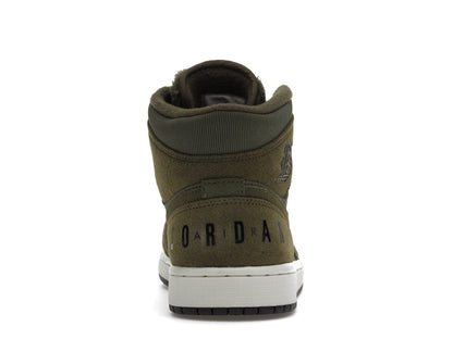 Jordan 1 Mid Olive Canvas (2018)