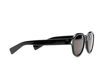 Saint Laurent Round-Frame Acetate Sunglasses Black/Black/Black (SL546-30013743-001)