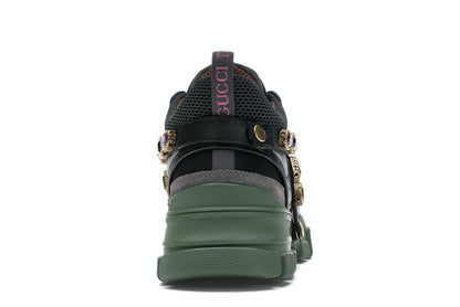 Gucci Flashtrek SEGA Green Removable Crystal