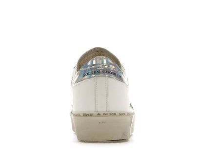 Golden Goose Hi Star White Glitter Star Mirror Heel (Women's)