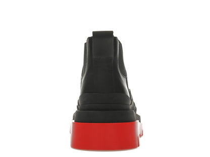 Bottega Veneta Tire Ankle Chelsea Boot Black Red (Women's)
