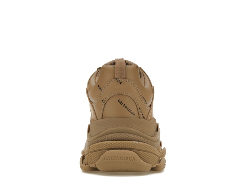 Balenciaga All Over Logo Triple S Beige