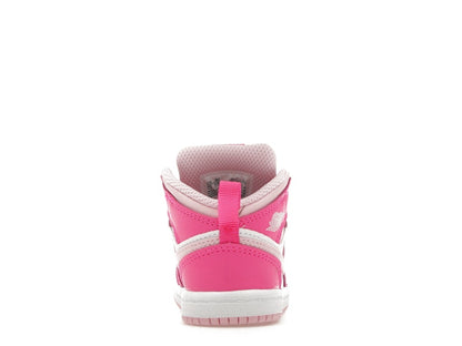 Jordan 1 Mid White Fierce Pink (TD)