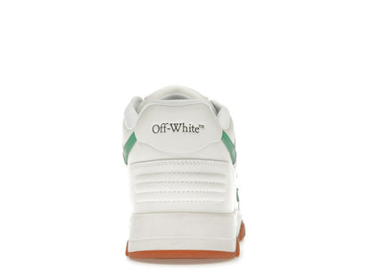 OFF-WHITE Out Of Office OOO Low Tops White Bright Green Brick Red