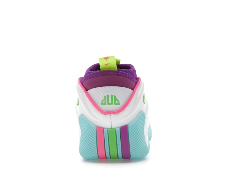 adidas Harden Vol. 9 Jalen Williams White Lucid Lime Pink