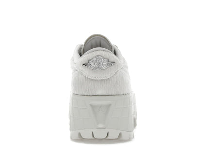 Jordan 1 Low Brooklyn Light Bone Metallic Silver (Women's)