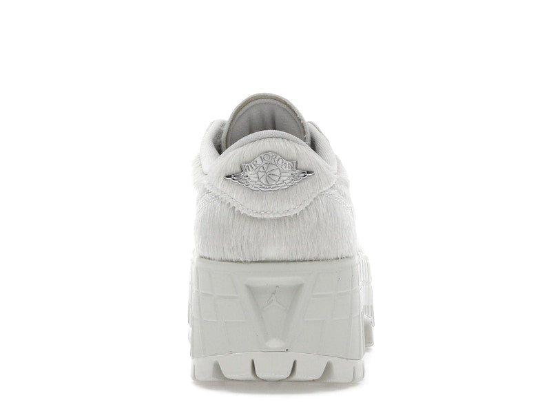 Jordan 1 Low Brooklyn Light Bone Metallic Silver (Women's)