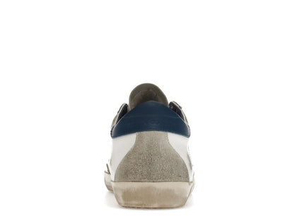 Golden Goose Super-Star White Royal Blue Grey Suede Patch