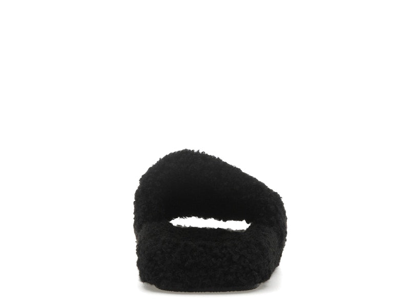 Balenciaga Paris Furry Slide Black