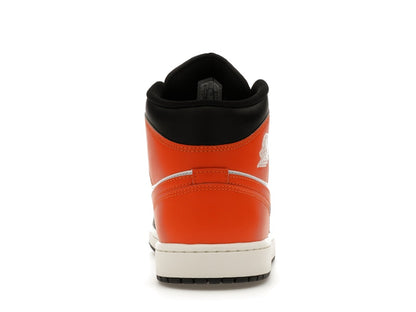 Jordan 1 Mid Black Toe Starfish