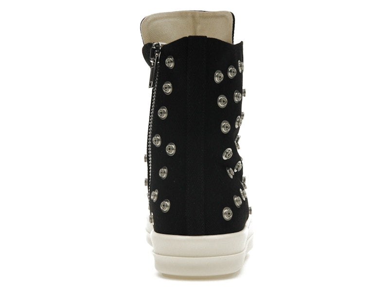 Rick Owens DRKSHDW Sneaks Studded Eyelets Black Milk