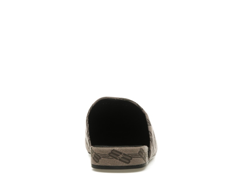 Balenciaga Cozy Jacquard Mules Brown
