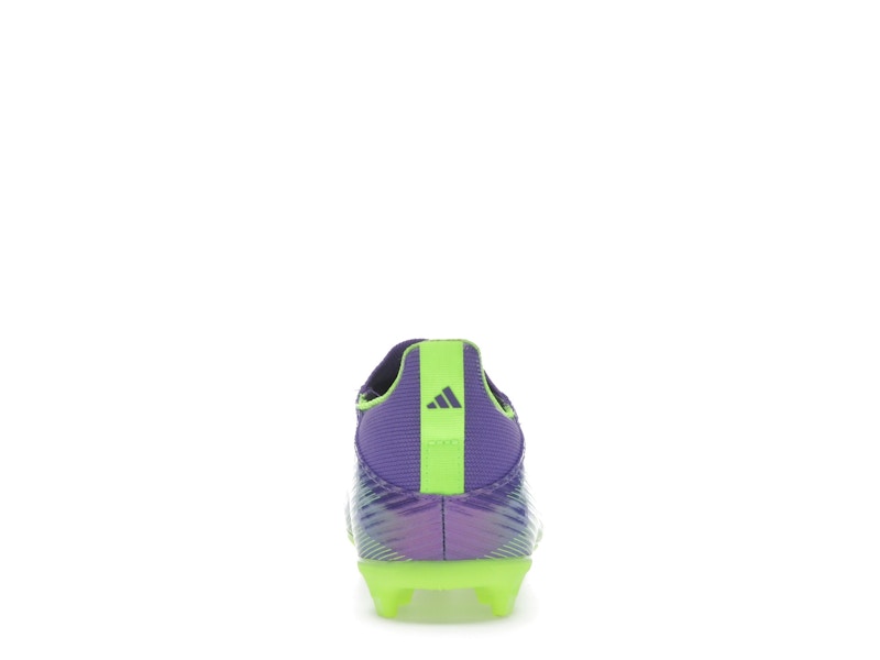 adidas F50 League Laceless FG/MG Purple Rush Cloud White Lucid Lemon (GS)