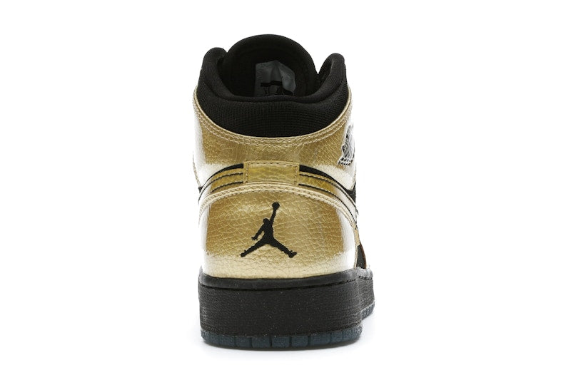 Jordan 1 Mid Metallic Gold Coin Black (GS)