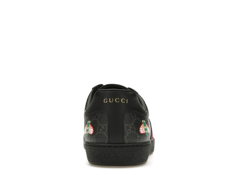 Gucci Ace Bee Print Black