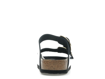 Birkenstock Arizona Big Buckle Natural Leather Patent Black Gold (Women's)