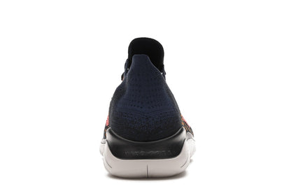 Nike Free RN Flyknit 2018 Black Flash Crimson Orange Peel