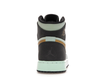 Jordan 1 Retro High Mint Foam Anthracite Metallic Gold (GS)