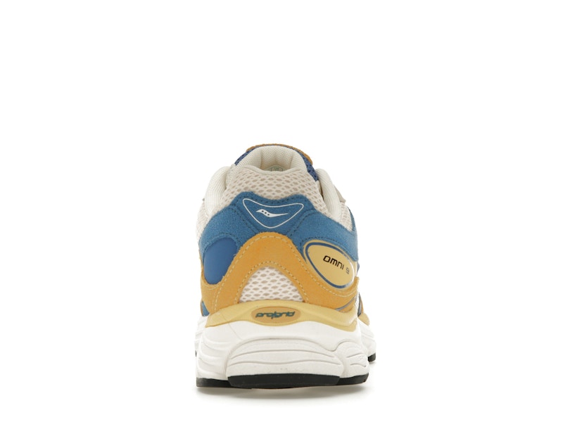 Saucony ProGrid Omni 9 Premium Cream Yellow Royal Blue