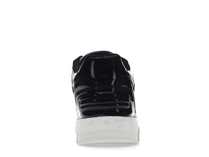 OFF-WHITE Out Of Office OOO Low Tops Patent Black White
