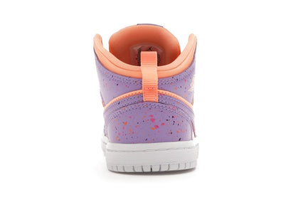Jordan 1 Mid Paint Splatter Orange Purple (TD)