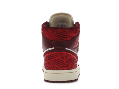 Jordan 1 Mid SE Tiki Leaf Team Red (Women's)