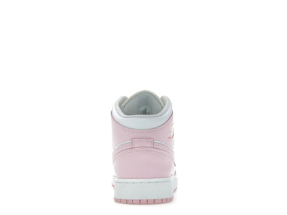 Jordan 1 Mid Pink Foam Fire Red (GS)