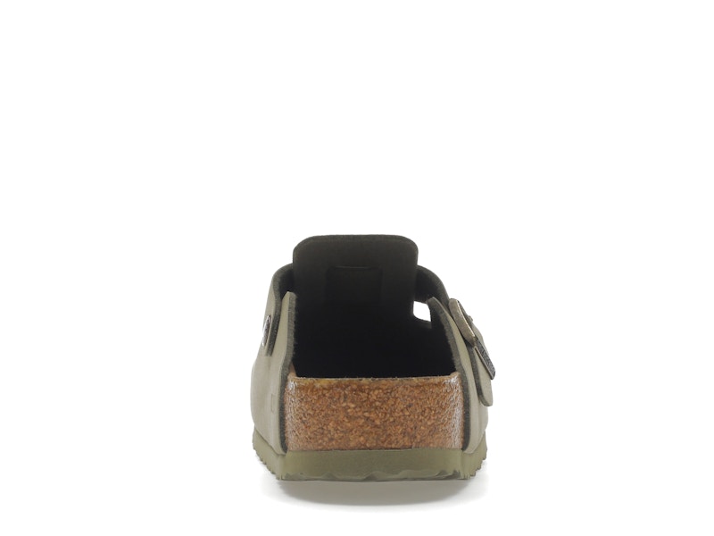 Birkenstock Boston Vegan Birkibuc Khaki