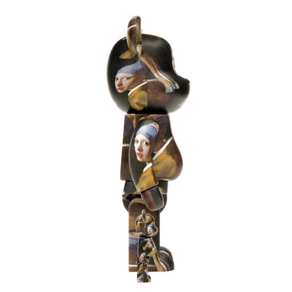 Bearbrick Johannes Vermeer (Girl with a Pearl Earring) 100% & 400% Set