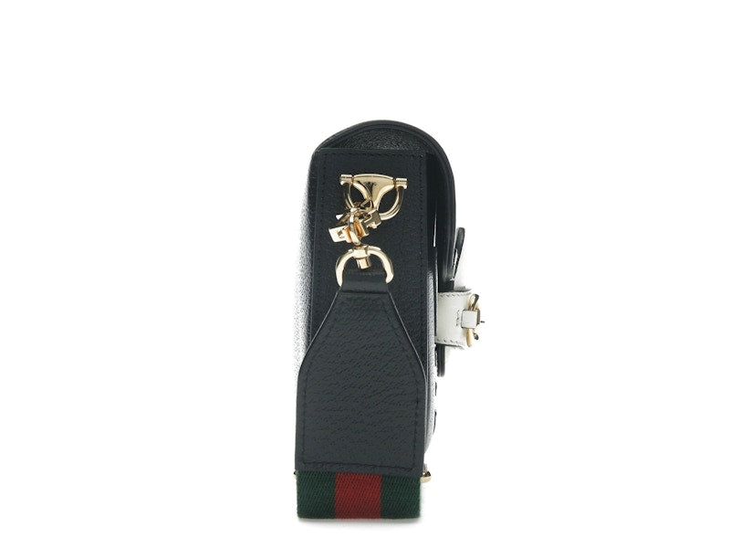 Gucci x adidas Horsebit 1955 Shoulder Bag Black/White